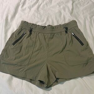 Athleta olive green hiking Shorts
